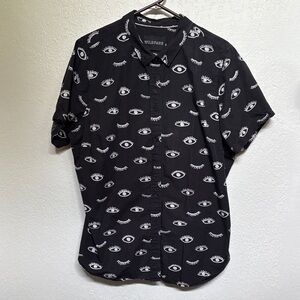 Wildfang The Essential Button Up - Wink pattern in black
